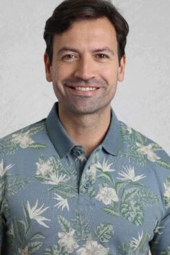 Jarat Printed Jersey Polo Blue Mirage 11 Jarat Printed Jersey Polo Blue Mirage -WeirdFish Clothing Shop 121790