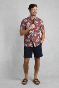 Faraway Organic Cotton Printed Shirt Paprika 9 Faraway Organic Cotton Printed Shirt Paprika -WeirdFish Clothing Shop 121798