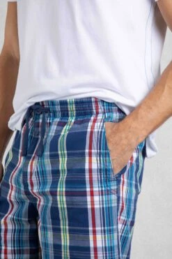 Manson Madras Check Shorts Estate Blue 11 Manson Madras Check Shorts Estate Blue -WeirdFish Clothing Shop 122116