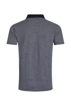 Virgil Organic Cotton Striped Polo Shirt Navy 12 Virgil Organic Cotton Striped Polo Shirt Navy -WeirdFish Clothing Shop 122259