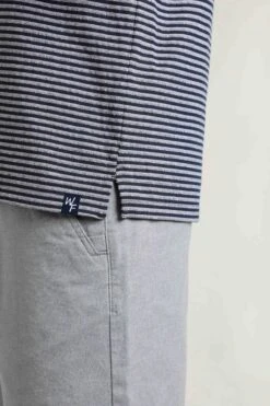 Virgil Organic Cotton Striped Polo Shirt Navy 13 Virgil Organic Cotton Striped Polo Shirt Navy -WeirdFish Clothing Shop 122260