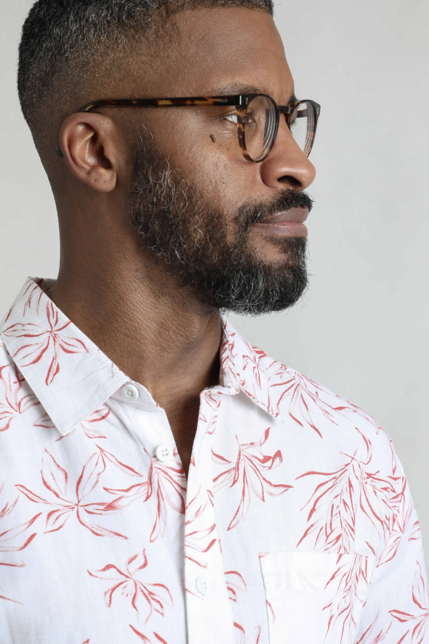 Tarim Linen Rich Hawaiian Shirt Red 7 Tarim Linen Rich Hawaiian Shirt Red - Image 7