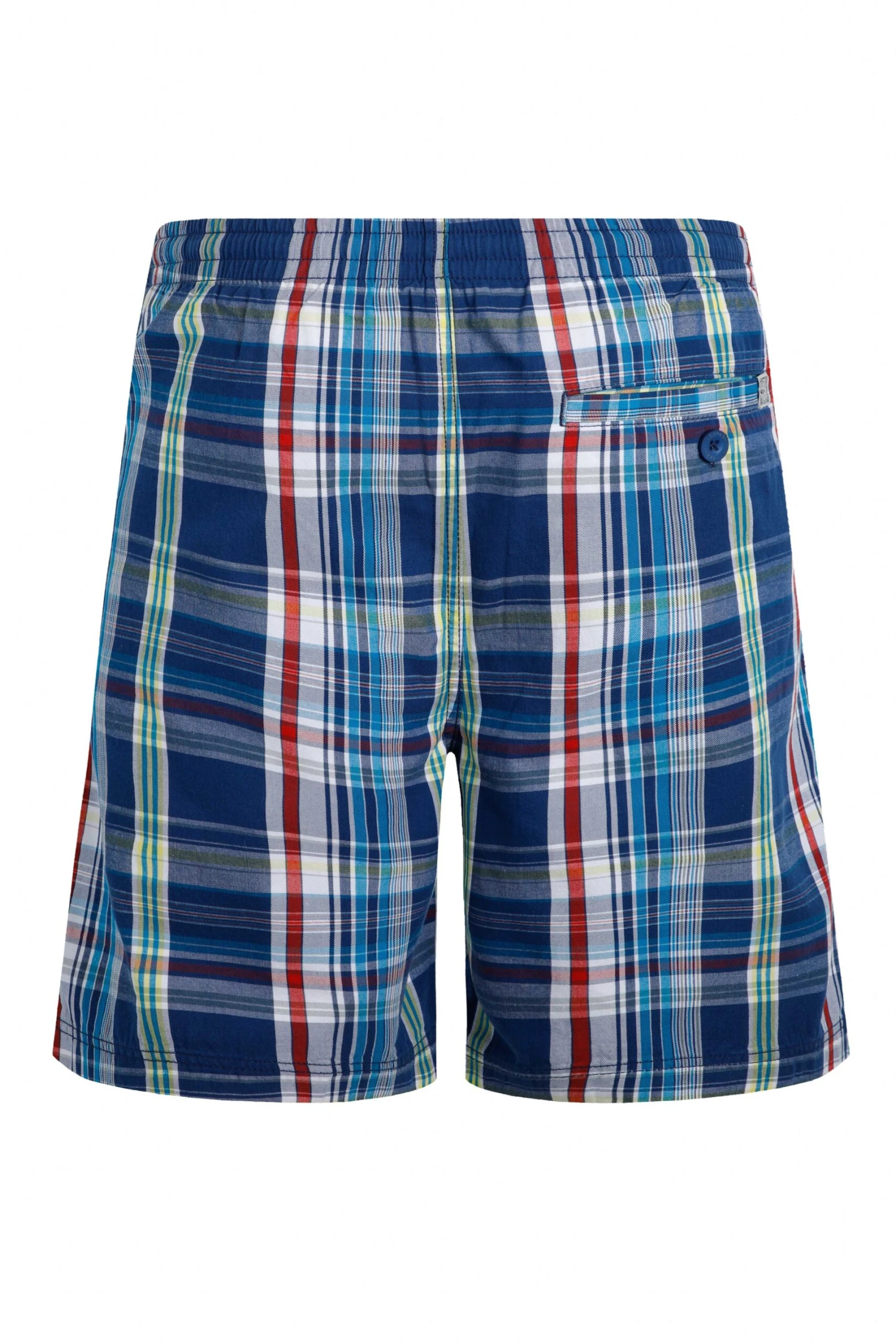 Manson Madras Check Shorts Estate Blue 6 Manson Madras Check Shorts Estate Blue - Image 6