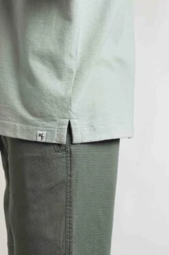 Wooster Crepe Knit Shirt Limestone -WeirdFish Clothing Shop 123413