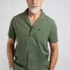 Maxwell Seersucker Shirt Army Green