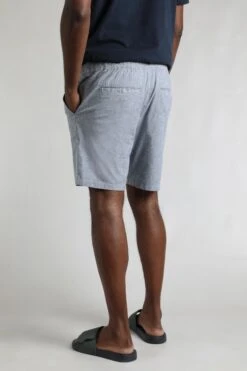 Winchester Relaxed Linen Rich Shorts Denim 10 Winchester Relaxed Linen Rich Shorts Denim -WeirdFish Clothing Shop 123801