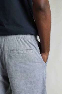 Winchester Relaxed Linen Rich Shorts Denim 14 Winchester Relaxed Linen Rich Shorts Denim -WeirdFish Clothing Shop 123804