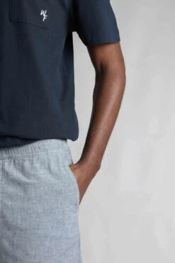 Winchester Relaxed Linen Rich Shorts Denim 15 Winchester Relaxed Linen Rich Shorts Denim -WeirdFish Clothing Shop 123805