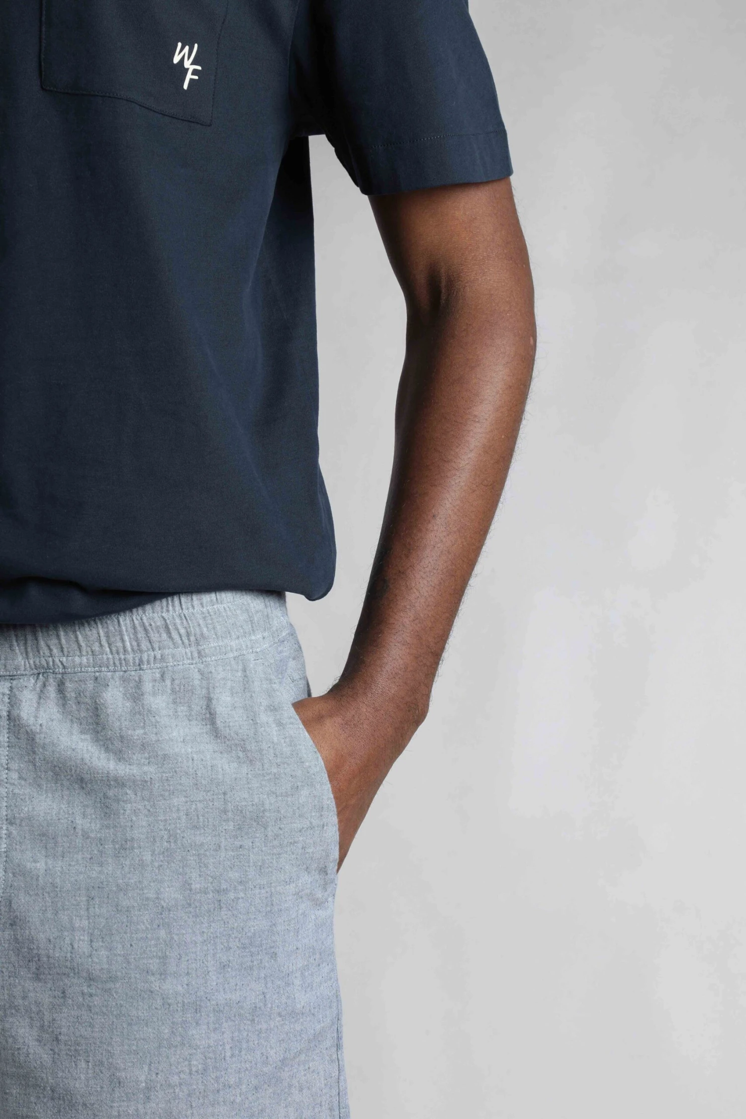 Winchester Relaxed Linen Rich Shorts Denim 8 Winchester Relaxed Linen Rich Shorts Denim - Image 8