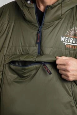 Indiana Showerproof Blanket Robe Fir Green -WeirdFish Clothing Shop 123956