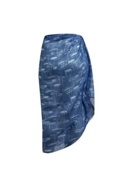 Kiera Recycled Polyester Sarong Scarf Ensign Blue 15 Kiera Recycled Polyester Sarong Scarf Ensign Blue -WeirdFish Clothing Shop 123975