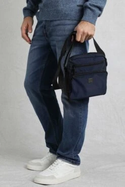 Crowley Commuter Crossbody Bag Navy -WeirdFish Clothing Shop 124075