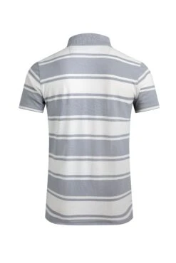 Henry Striped Pique Polo Shirt Limestone 12 Henry Striped Pique Polo Shirt Limestone -WeirdFish Clothing Shop 124190