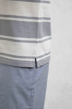 Henry Striped Pique Polo Shirt Limestone 13 Henry Striped Pique Polo Shirt Limestone -WeirdFish Clothing Shop 124191