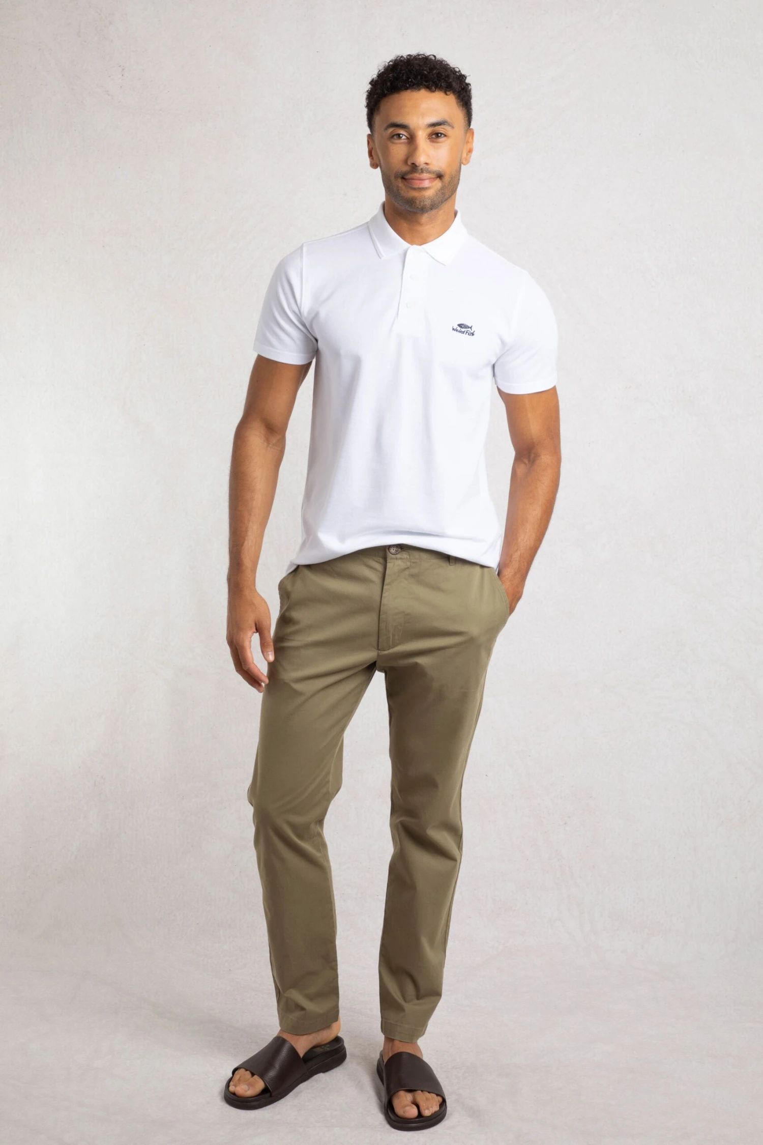 Freddie Super Soft Chino Trousers Burnt Olive 4 Freddie Super Soft Chino Trousers Burnt Olive - Image 4