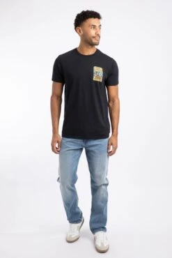 Parrots Of The Caribbean Back Print Artist T-Shirt Black -WeirdFish Clothing Shop 125468