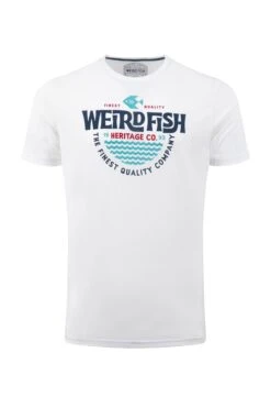 Heritage Surf Front Print Graphic T-Shirt Dusty White 10 Heritage Surf Front Print Graphic T-Shirt Dusty White -WeirdFish Clothing Shop 125504