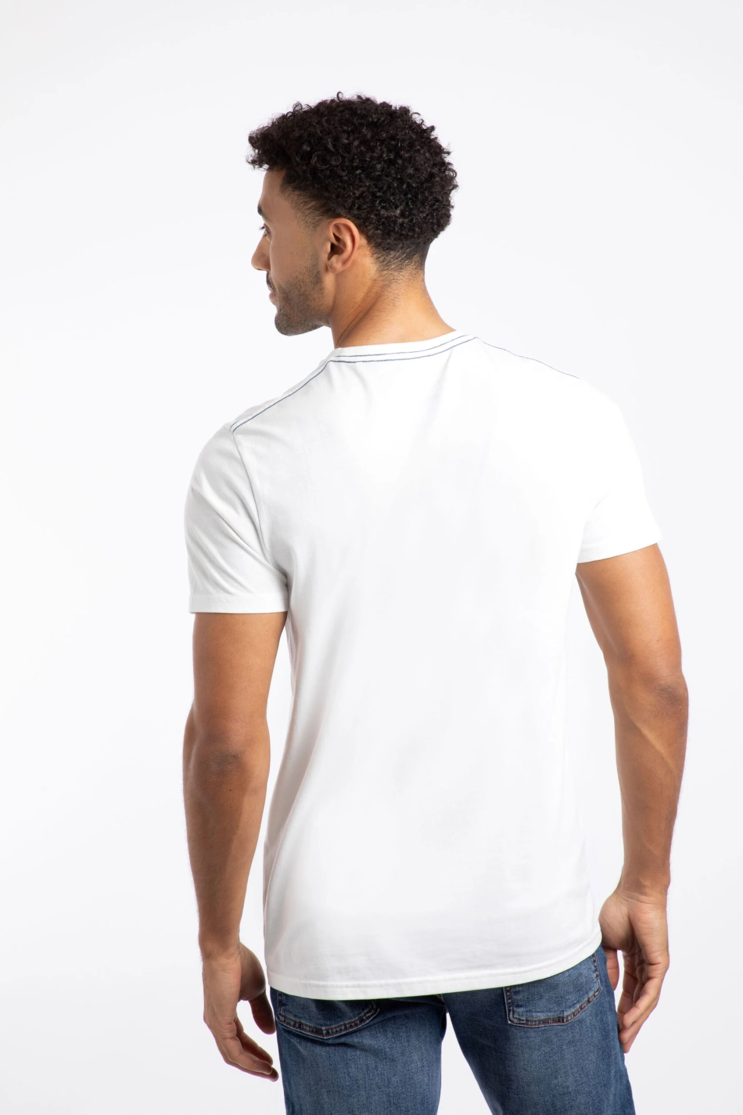 Heritage Surf Front Print Graphic T-Shirt Dusty White 5 Heritage Surf Front Print Graphic T-Shirt Dusty White - Image 5