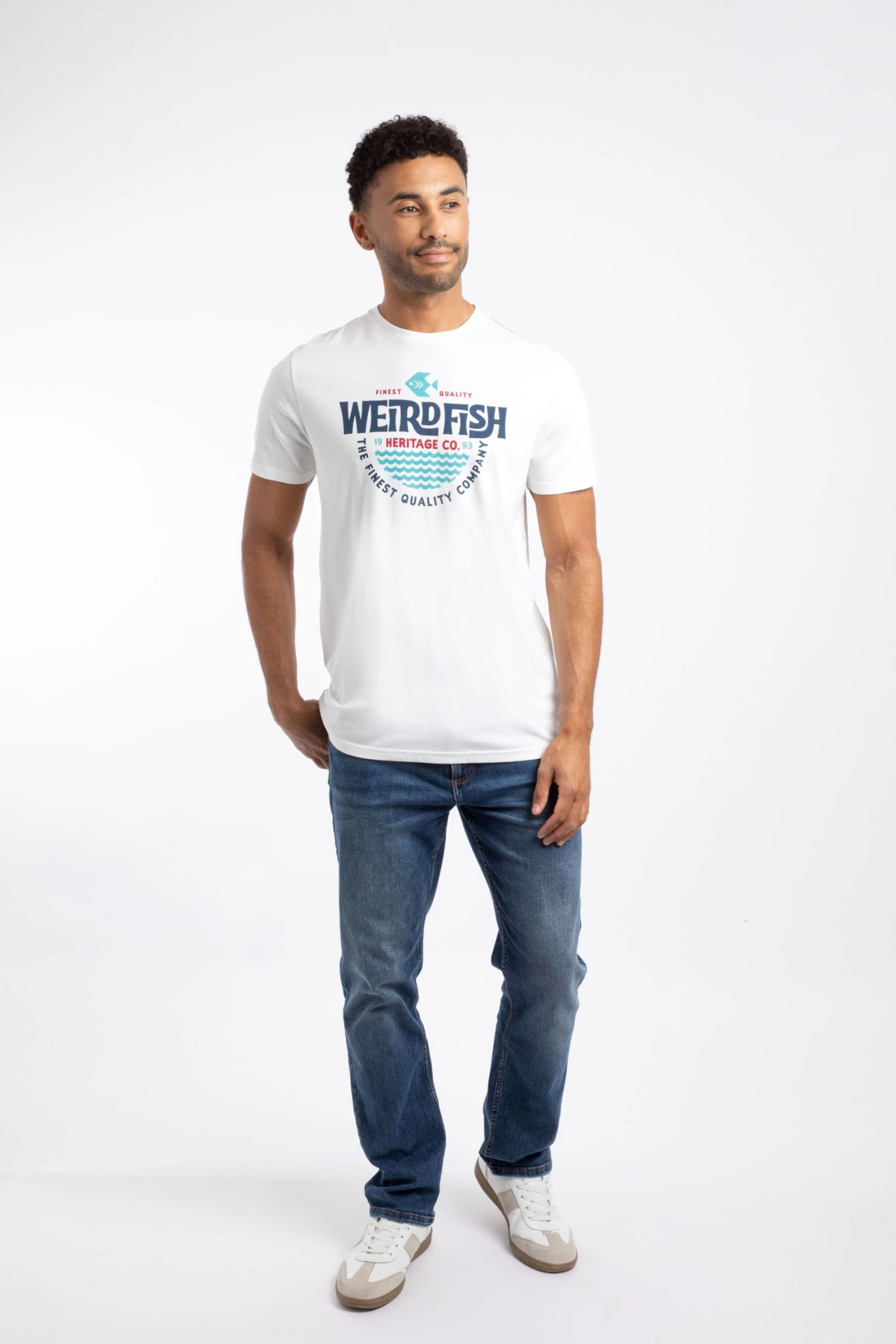 Heritage Surf Front Print Graphic T-Shirt Dusty White 6 Heritage Surf Front Print Graphic T-Shirt Dusty White - Image 6