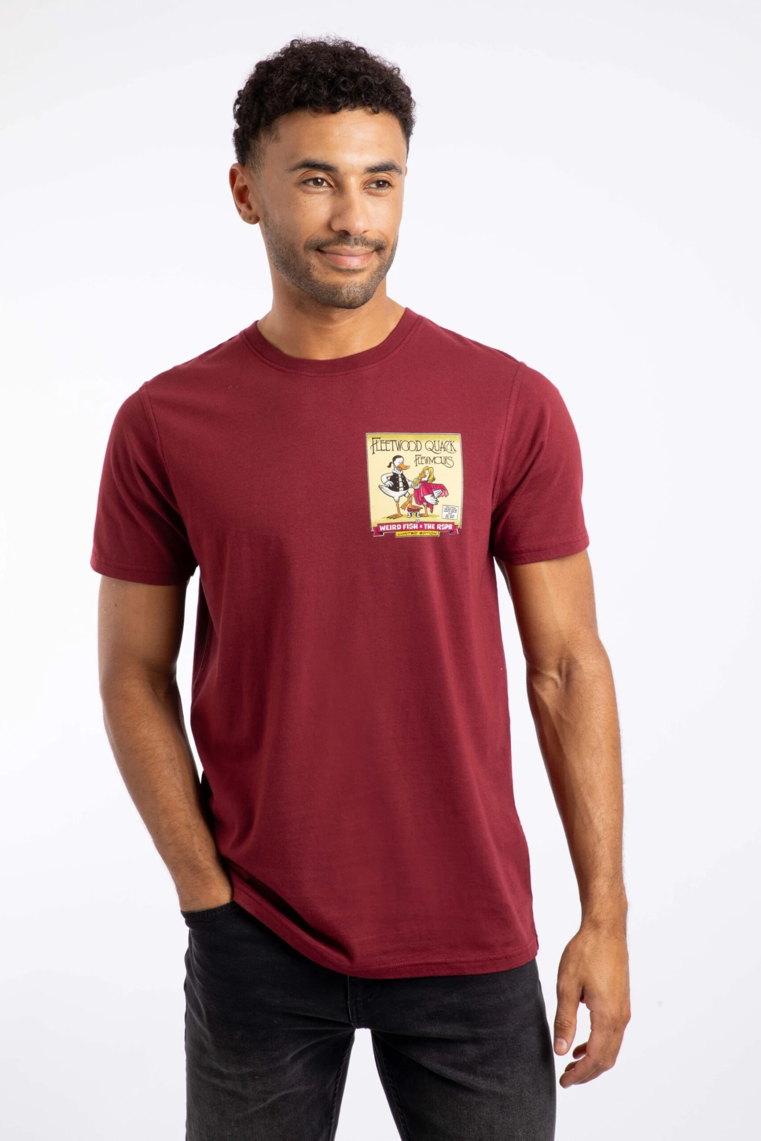 Flewmours RSPB Collaboration Back Print Artist T-Shirt Port 3 Flewmours RSPB Collaboration Back Print Artist T-Shirt Port - Image 3