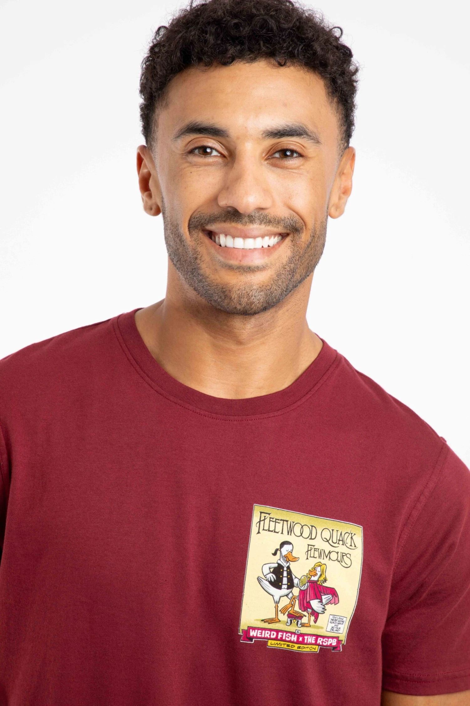 Flewmours RSPB Collaboration Back Print Artist T-Shirt Port 5 Flewmours RSPB Collaboration Back Print Artist T-Shirt Port - Image 5