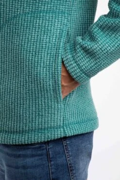 Shires Full Zip Grid Fleece Leaf Green -WeirdFish Clothing Shop 125806