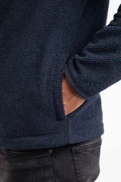 Merrill Full Zip Textured Fleece Midnight 15 Merrill Full Zip Textured Fleece Midnight -WeirdFish Clothing Shop 126194