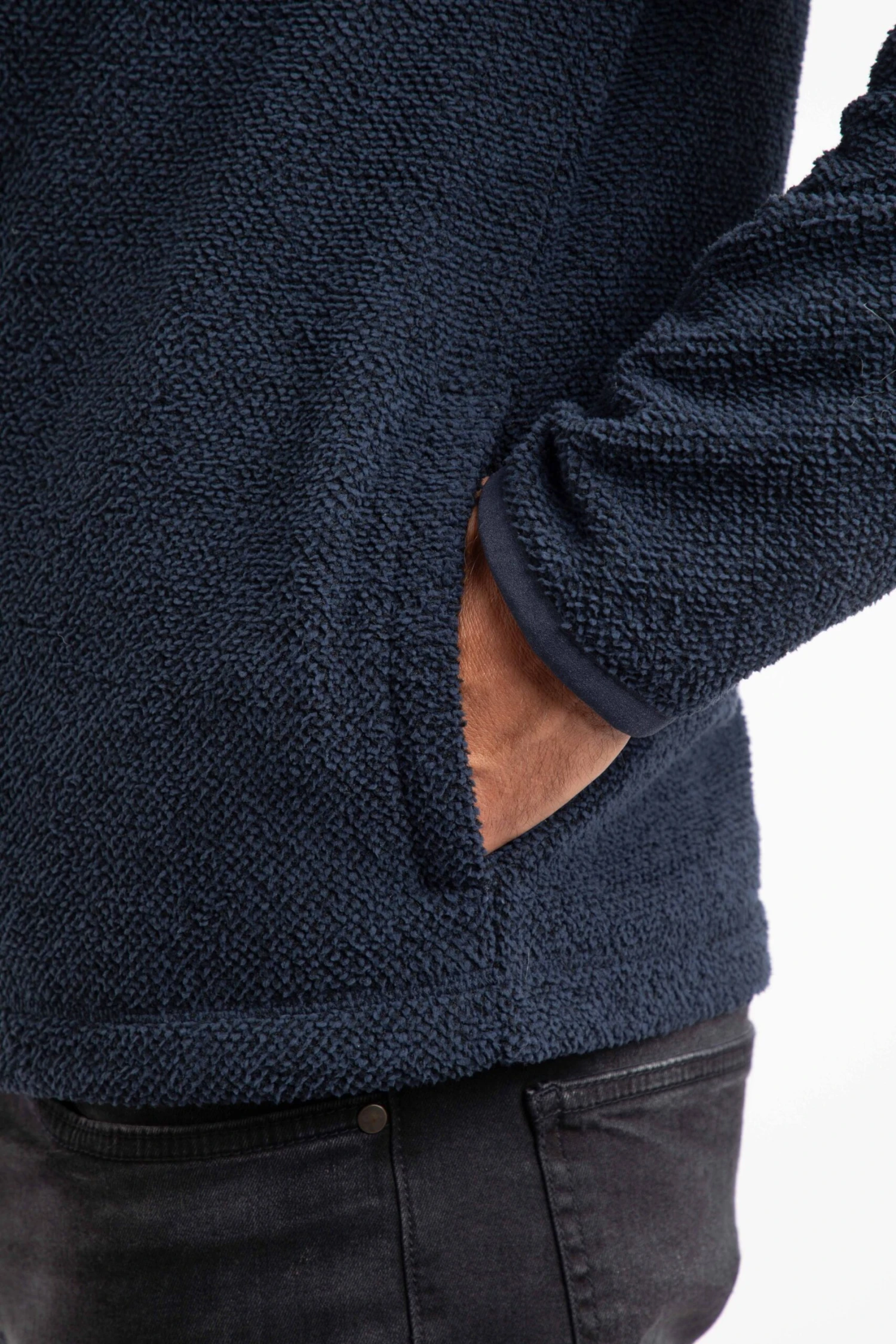 Merrill Full Zip Textured Fleece Midnight 8 Merrill Full Zip Textured Fleece Midnight - Image 8