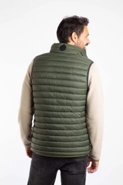 Langtree Lightweight Showerproof Padded Gilet Deep Lichen Green -WeirdFish Clothing Shop 126214