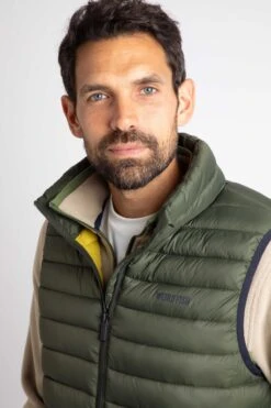 Langtree Lightweight Showerproof Padded Gilet Deep Lichen Green -WeirdFish Clothing Shop 126216