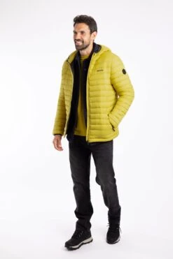 Flete Lightweight Showerproof Padded Hooded Jacket Antique Moss -WeirdFish Clothing Shop 126224