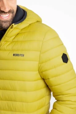 Flete Lightweight Showerproof Padded Hooded Jacket Antique Moss -WeirdFish Clothing Shop 126227