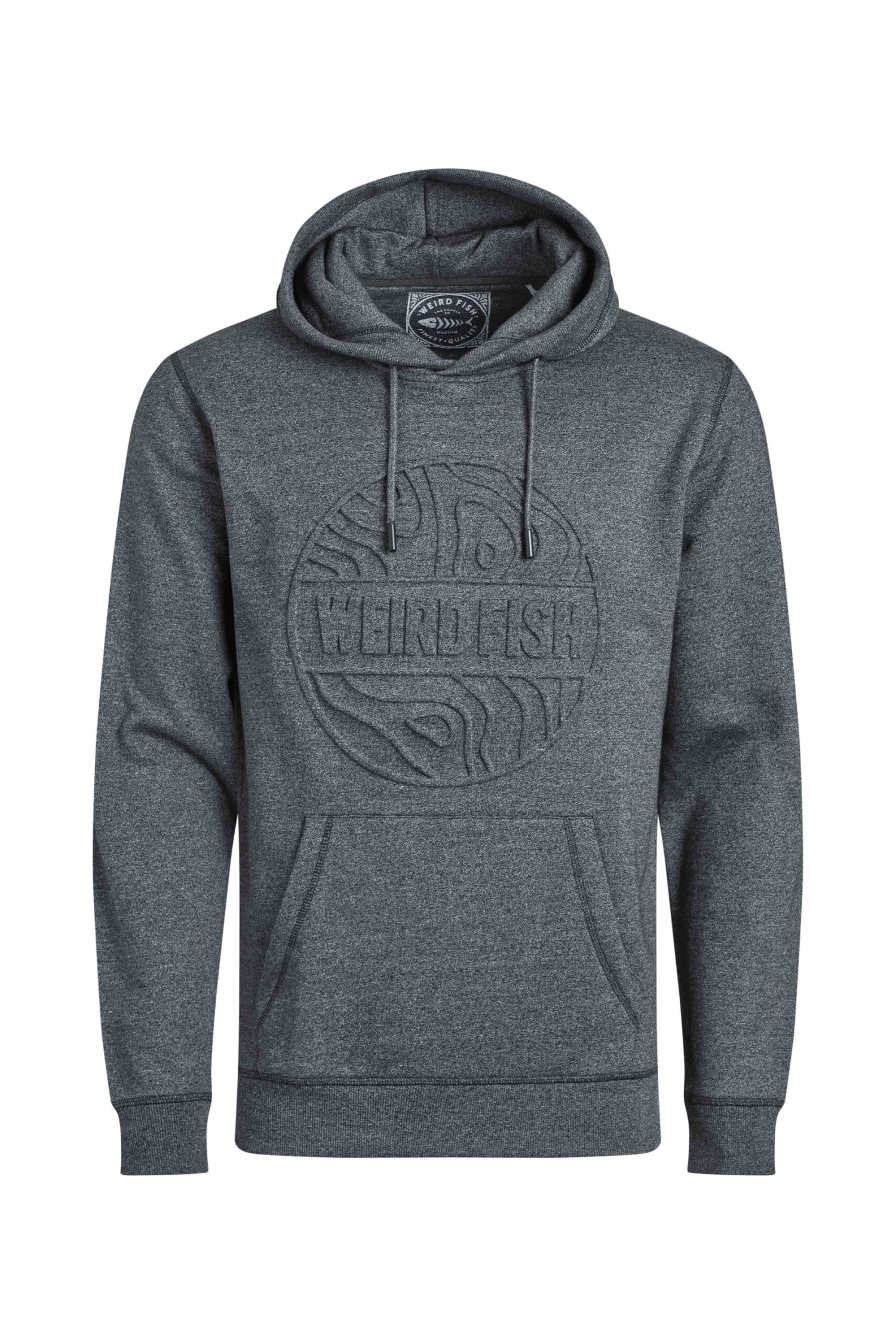 Perranporth Embossed Grindle Hoodie Black 2 Perranporth Embossed Grindle Hoodie Black - Image 2