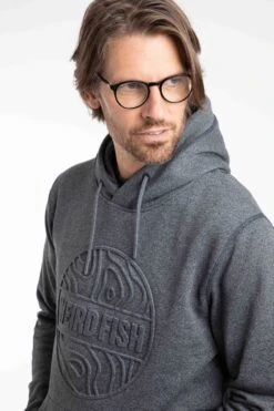 Perranporth Embossed Grindle Hoodie Black 11 Perranporth Embossed Grindle Hoodie Black -WeirdFish Clothing Shop 126568