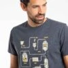 Brewer Front Print Graphic T-Shirt Navy