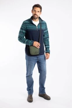 Nanga Colour Block Cross Body Bag Artichoke Green -WeirdFish Clothing Shop 126685