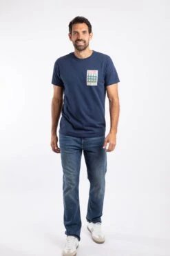 Hey Teacher Back Print Artist T-Shirt Dark Blue -WeirdFish Clothing Shop 126728