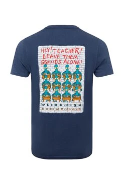 Hey Teacher Back Print Artist T-Shirt Dark Blue -WeirdFish Clothing Shop 126730