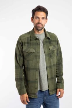 Darrow Printed Fleece Shirt Winter Green 13 Darrow Printed Fleece Shirt Winter Green -WeirdFish Clothing Shop 126969