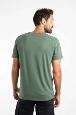 Into The Wild Front Print Graphic T-Shirt Army Green -WeirdFish Clothing Shop 127186
