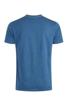 Pyramid Vista Chest Stripe Graphic T-Shirt Ensign Blue -WeirdFish Clothing Shop 127224
