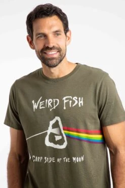 Carp Side Front Print Artist T-Shirt Deep Lichen Green 10 Carp Side Front Print Artist T-Shirt Deep Lichen Green -WeirdFish Clothing Shop 127490