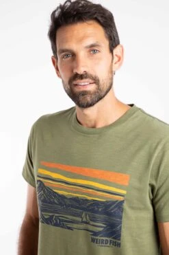 Boating Front Print Graphic T-Shirt Artichoke -WeirdFish Clothing Shop 127600