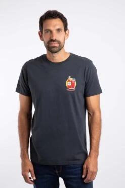 Old Speckled Fin Back Print Artist T-Shirt Navy -WeirdFish Clothing Shop 127607