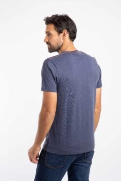 Shatter Front Print Graphic T-Shirt Dark Blue -WeirdFish Clothing Shop 127630