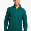 Newport 1/4 Zip Ribbed Fleece Deep Teal