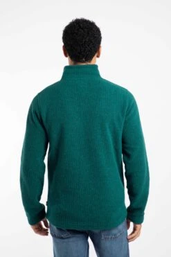 Newport 1/4 Zip Ribbed Fleece Deep Teal 9 Newport 1/4 Zip Ribbed Fleece Deep Teal -WeirdFish Clothing Shop 127956