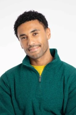 Newport 1/4 Zip Ribbed Fleece Deep Teal 11 Newport 1/4 Zip Ribbed Fleece Deep Teal -WeirdFish Clothing Shop 127958