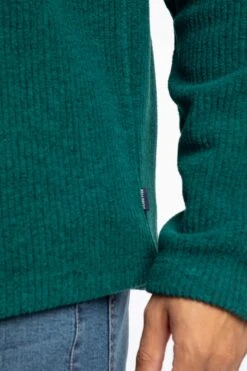 Newport 1/4 Zip Ribbed Fleece Deep Teal 13 Newport 1/4 Zip Ribbed Fleece Deep Teal -WeirdFish Clothing Shop 127959