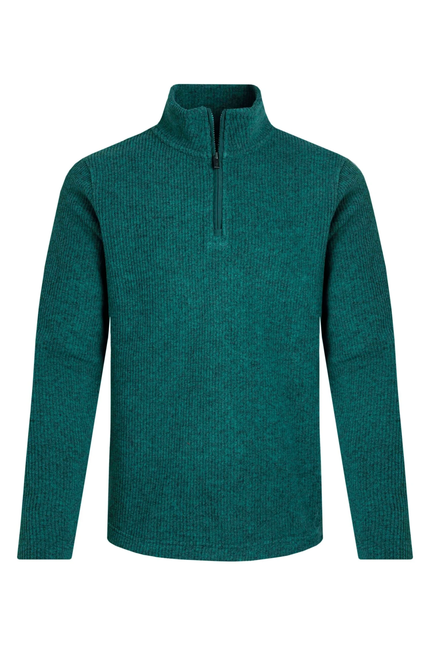 Newport 1/4 Zip Ribbed Fleece Deep Teal 2 Newport 1/4 Zip Ribbed Fleece Deep Teal - Image 2